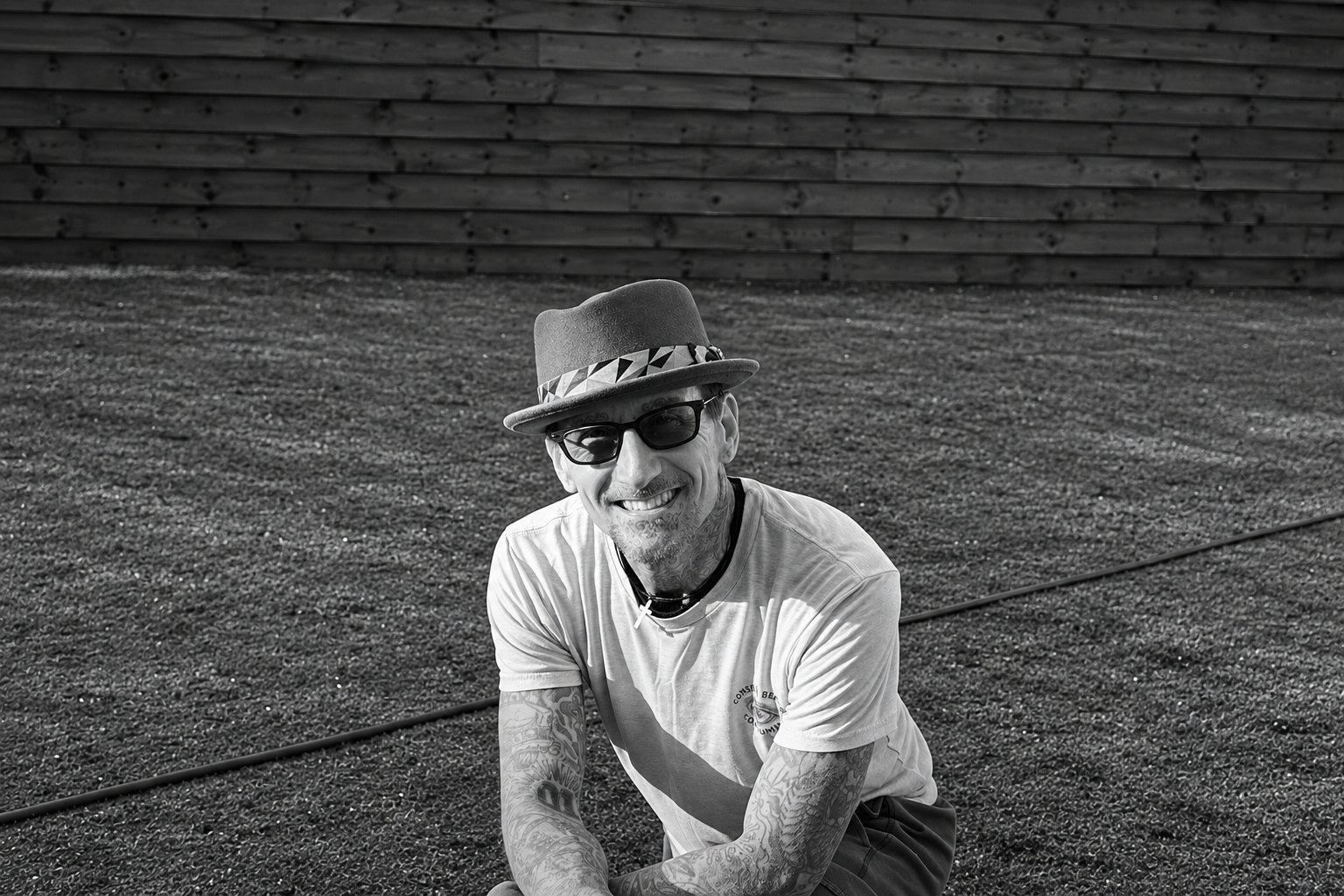 Mark C. Merchant, tattoo artist at Higher Truth Tattoo in Dallas, TX